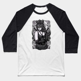 Tattoo Queen Design Baseball T-Shirt